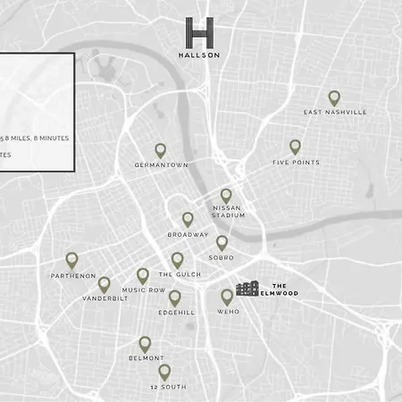 The Elmwood - Brand New Rooftop Lounge W Firepit Holiday home Nashville