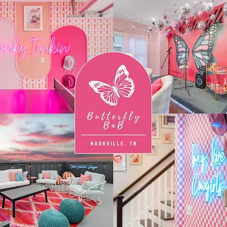 Butterfly Bnb~modern Luxury~giant Rooftop~9min Dt Holiday home Nashville