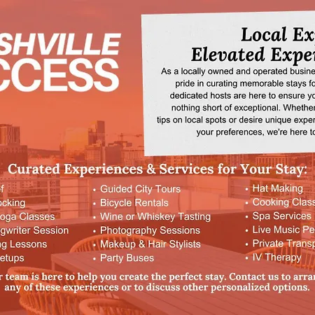 Holiday home New Updates! Skyline Rooftopfirepitwalk To Gulch Nashville