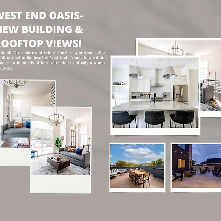 Holiday home West End Oasis-new Building & Rooftop Views Nashville