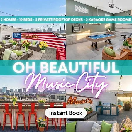 Holiday home Ultimate Rooftop Double Games Bbq Skyline Views Nashville