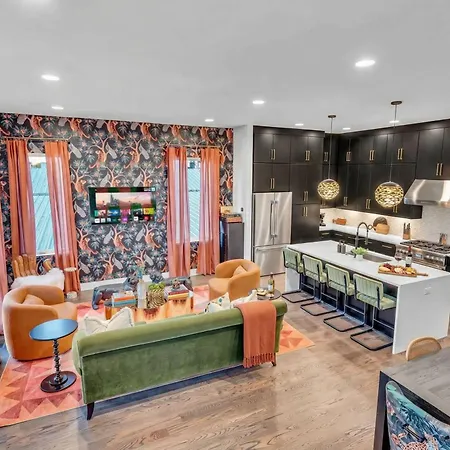 Disco Themed Hot Tub & Rooftop Decks In Nashville