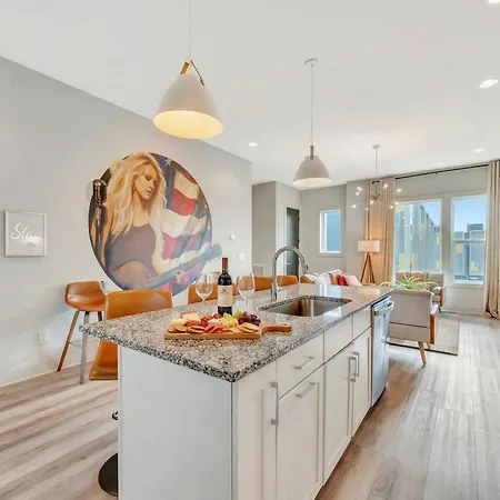 Holiday home Rooftop Deck Grill Ping Pong Near Downtown *
