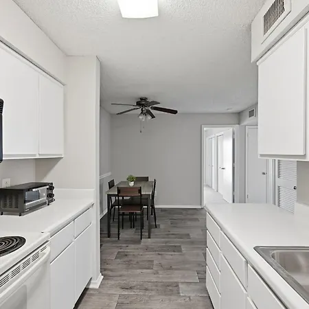 Apartment Comfortable Layout With Fireplace And Dining Area