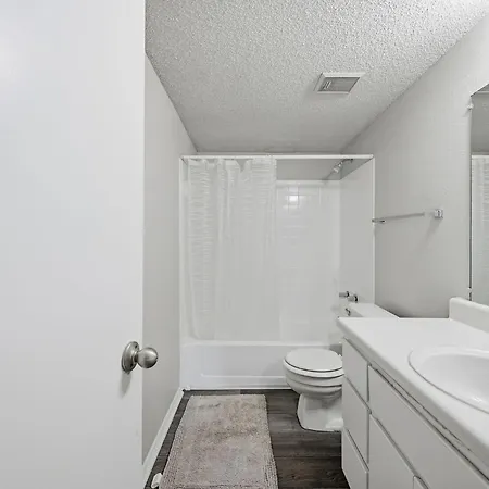 Apartment Comfortable Layout With Fireplace And Dining Area