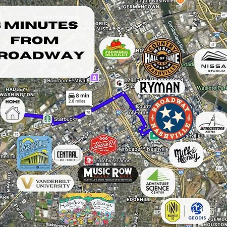 Peaceful Retreat - Views, Close To Broadway Nashville