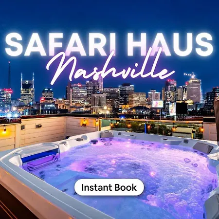Disco Themed Hot Tub & Rooftop Decks In * Nashville