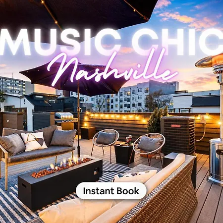 Nash Chic Near Dt Rooftop Luxe Comfort Nashville