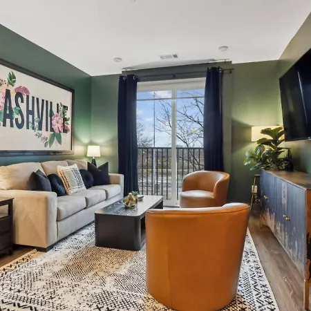 Apartment Music Muse Downtown Nashville, 5 Mins To Lower Broadway Nashville