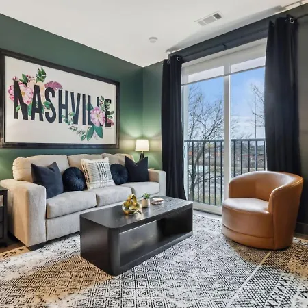 Apartment Music Muse Downtown Nashville, 5 Mins To Lower Broadway *