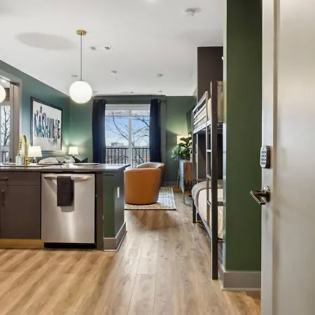 Apartment Music Muse Downtown Nashville, 5 Mins To Lower Broadway Nashville