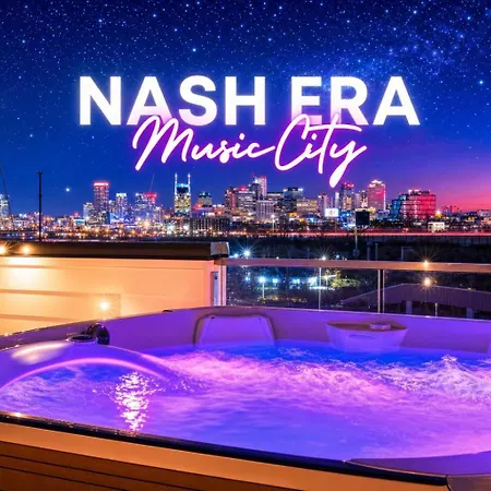 New Nash Eras - 15 Beds - Hot Tub On Rooftop Deck