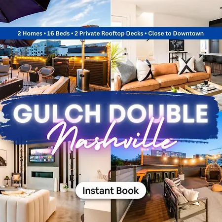 Dual Homes Rooftop Deck In Downtown Holiday home Nashville