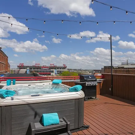 The Titan Penthouse Nashville-rooftop Hot Tub Printer's Alley-steps To Broadway *