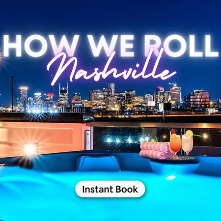 New We Roll Rooftop - Hot Tub With Views - 13 Beds * Nashville