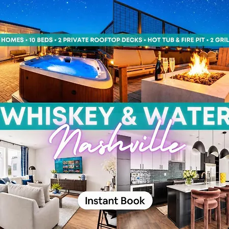 Rooftop Hot Tub Fire Pit 6br Near Broadway Holiday home Nashville