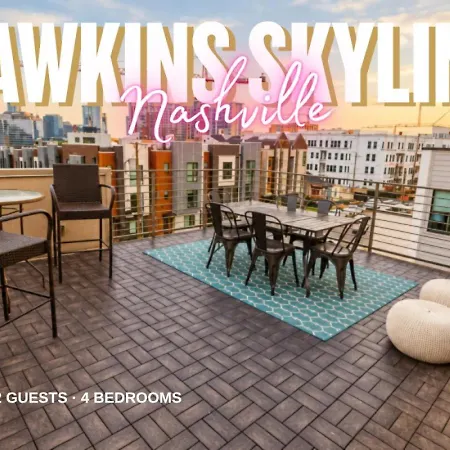 Music Skyline 4br Gulch Rooftop Garage Holiday home *