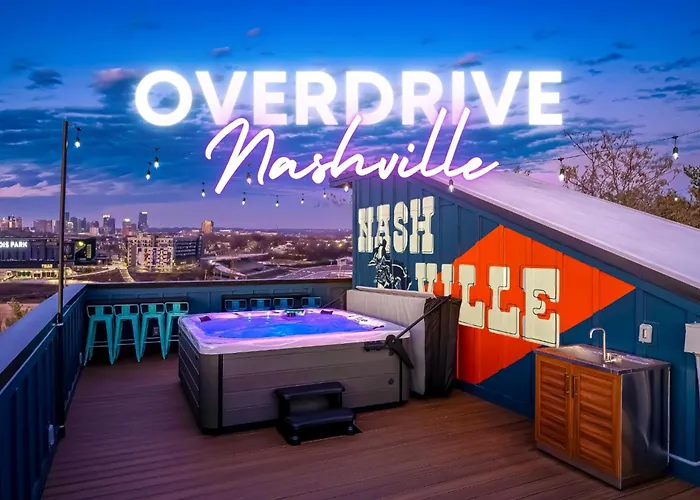 Rooftop Deck Hot Tub & Game Room In Nashville