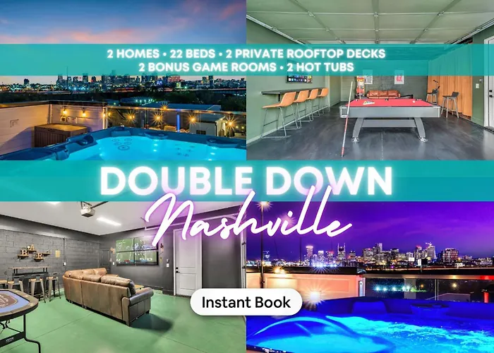 2 Hot Tubs Karaoke Game Room Downtown Nashville