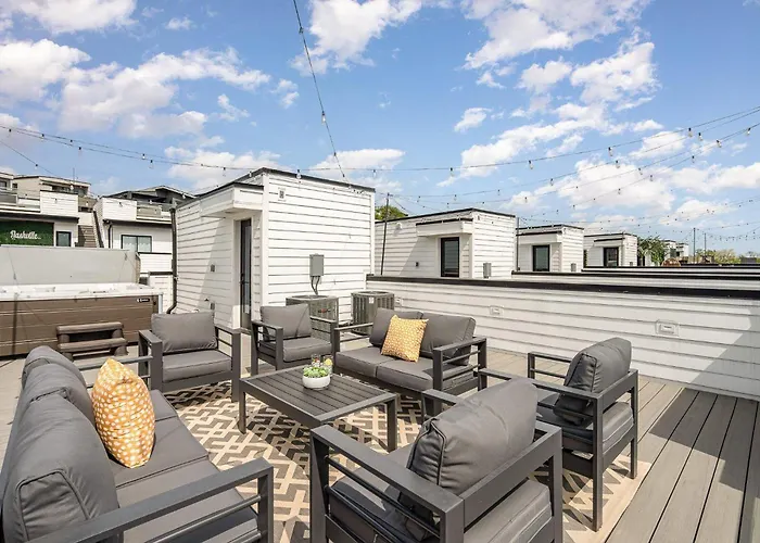 Rhythm Row - Rooftop Hot Tubs - Mins To Broadway