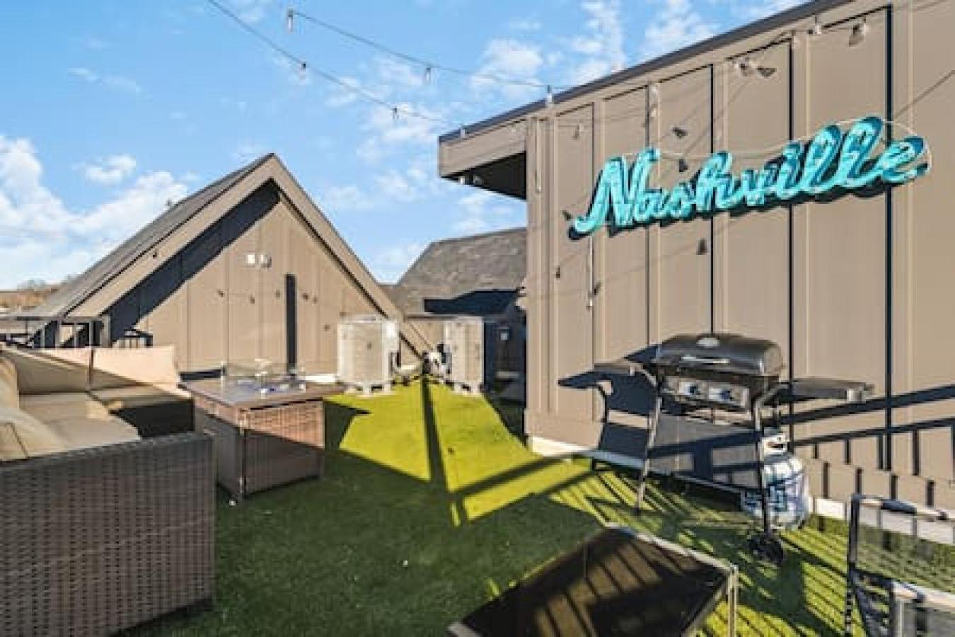 Modern With Large Patio Rooftop Deck And Garage Nashville