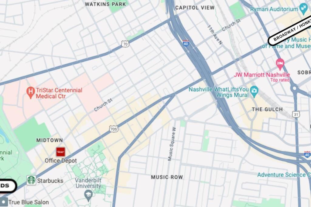 Apartment Downtown Midtown Vanderbilt, Honky Tonk Party Pad 1, Parking Gym Pool *