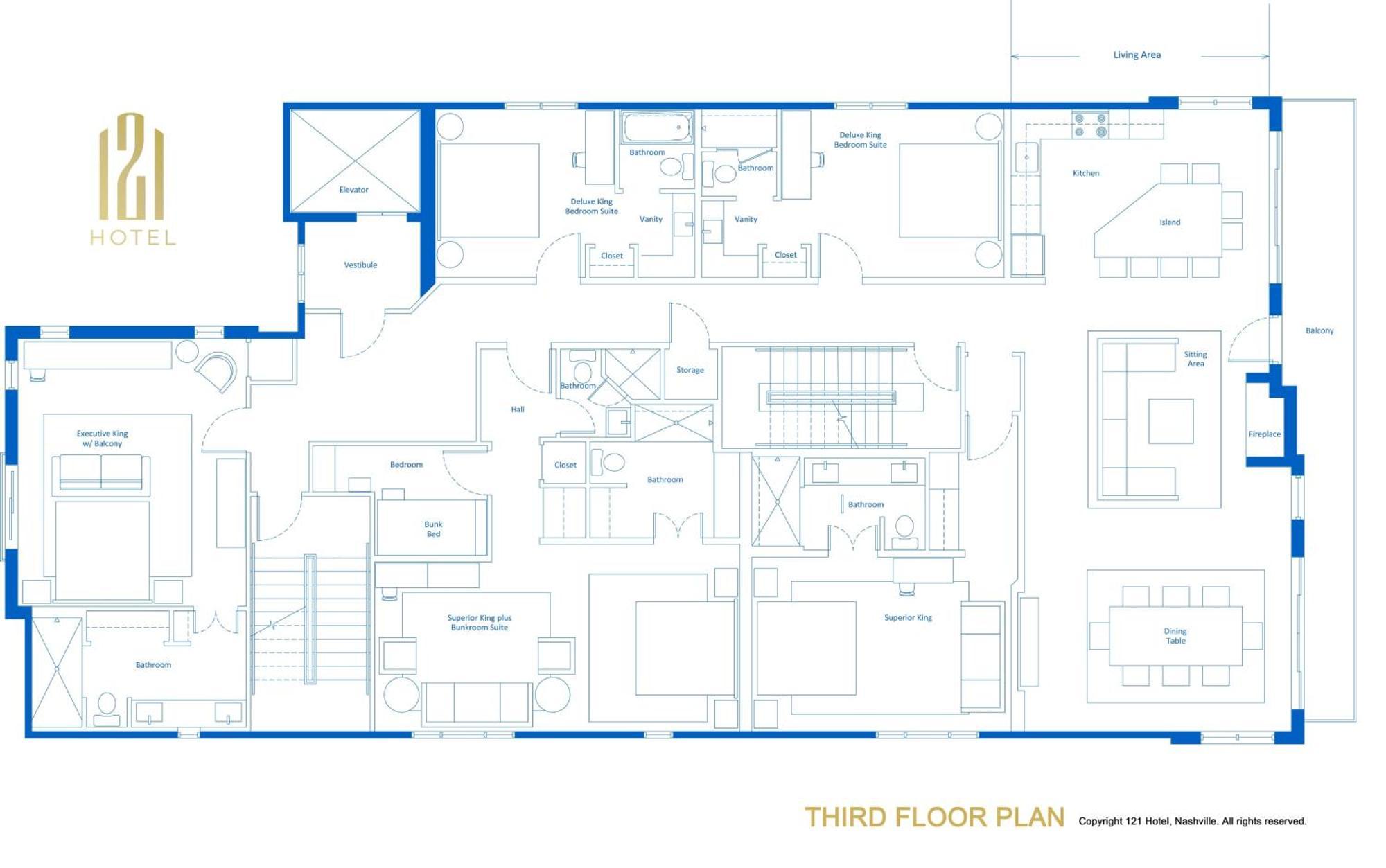 121 Floor 3 Buyout By Avantstay Entire Third Floor Buyout Of 121 Sleeps 18 Nashville
