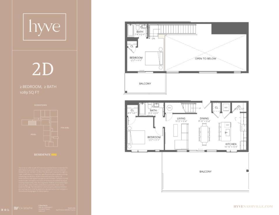 Hyve - Halo - Pool & Gym - Large Private Balcony * Nashville