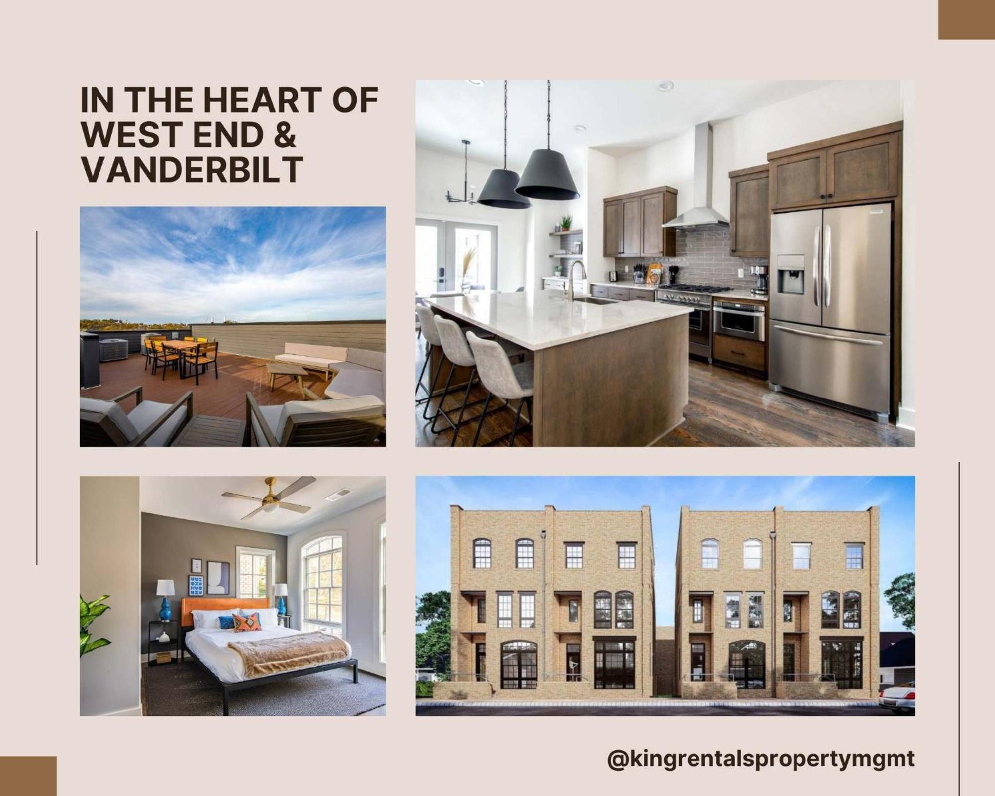 West End Luxe W Outdoor Patio And Rooftop Views *