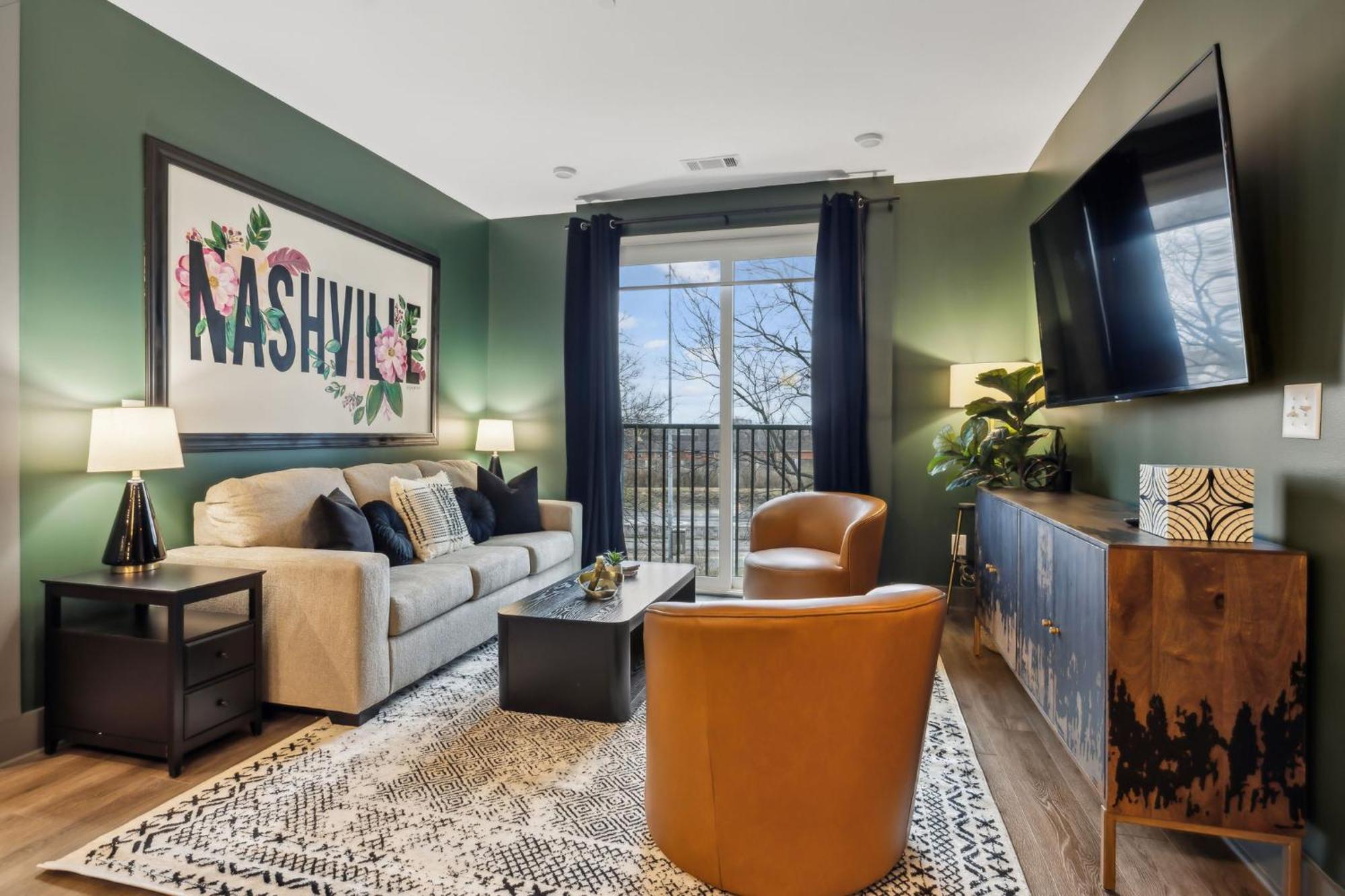 Apartment Music Muse Downtown Nashville, 5 Mins To Lower Broadway Nashville