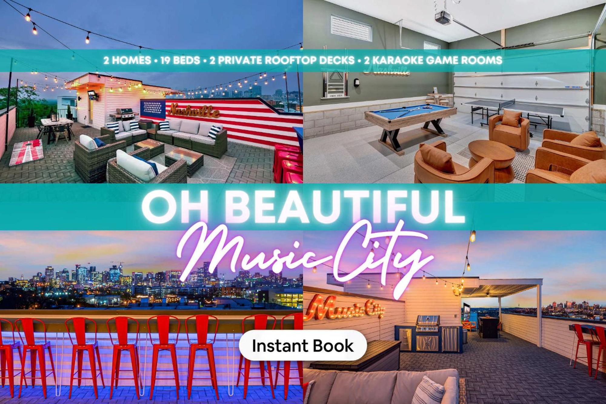 Ultimate Rooftop Double Games Bbq Skyline Views Nashville