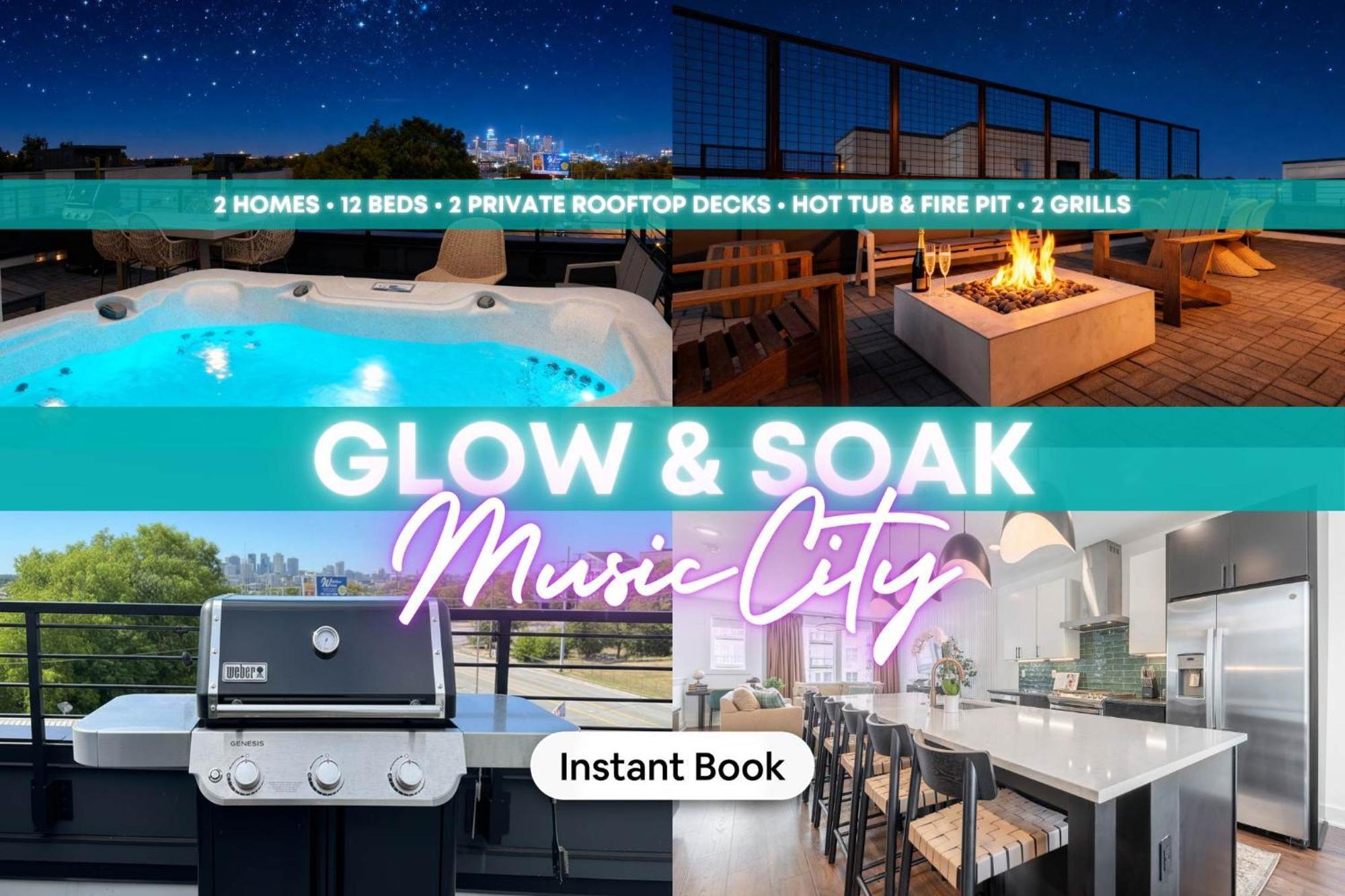 8br Rooftops With Hot Tub Fire Pit Skyline Views Nashville