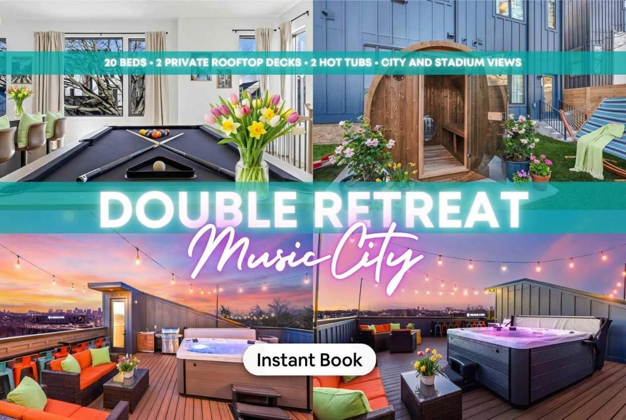 Rooftop Hot Tub Game Barrel Sauna * Nashville