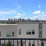 Big New And Modern With Skyline View Mural And Ping Pong