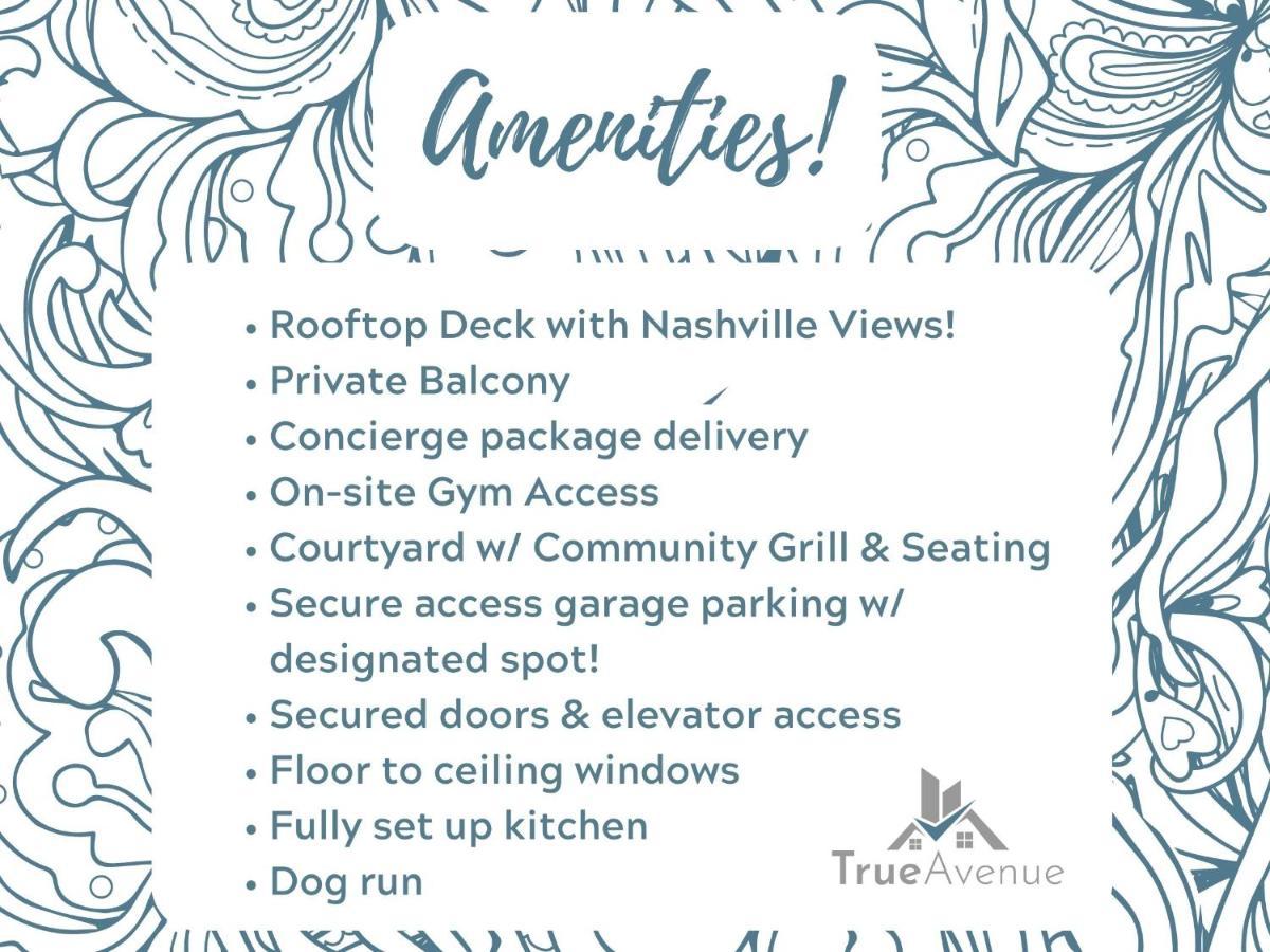 Smart, Stylish Music - Concierge, Restaurants, Gym, Rooftop Patio, Parking Nashville