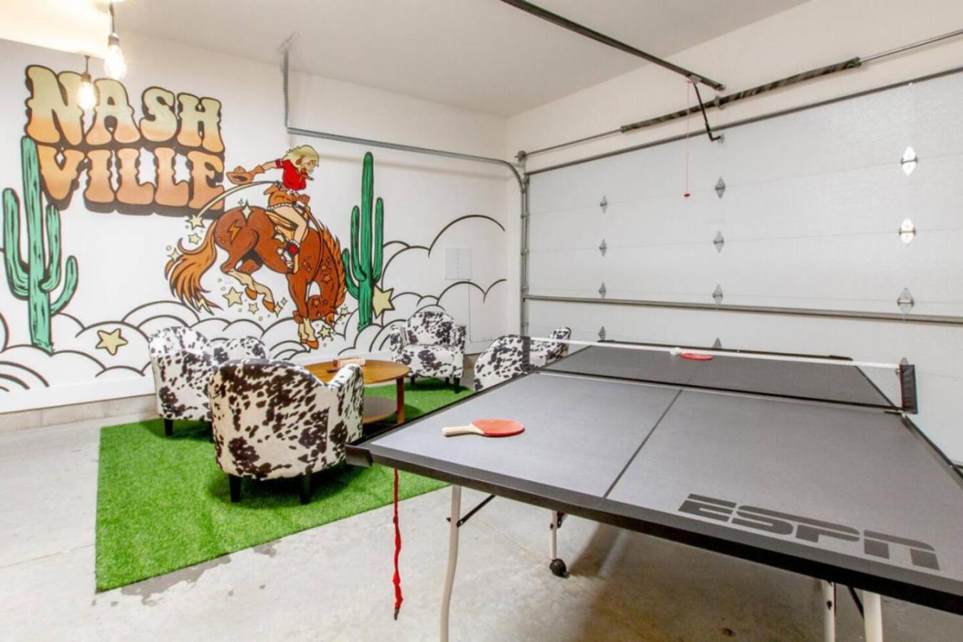 Skyline Serenity Rooftop Patio With Ping Pong